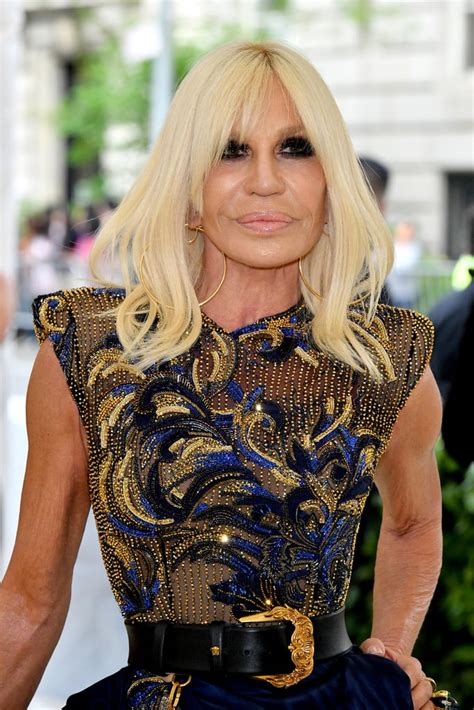 donatella versace dark hair|donatella versace hair.